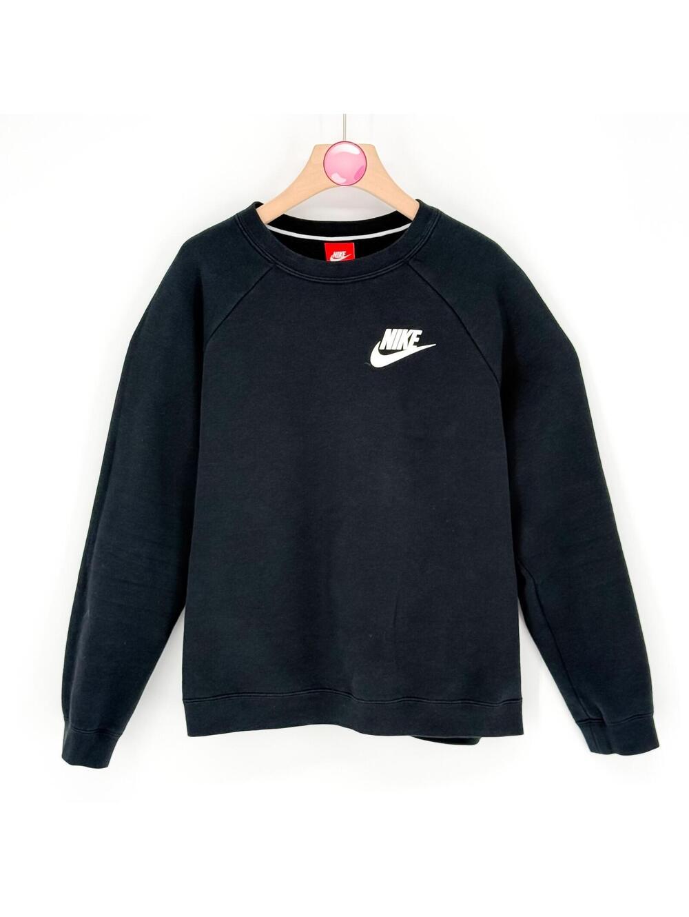 Vintage Nike Red Tag Crewneck Sweatshirt Black Pullover‎ Streetwear Mens Large